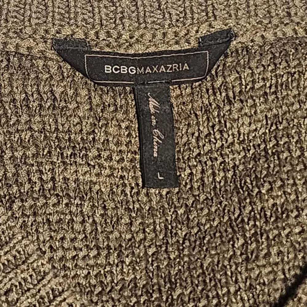 BCBGMaxAzria tan fringe